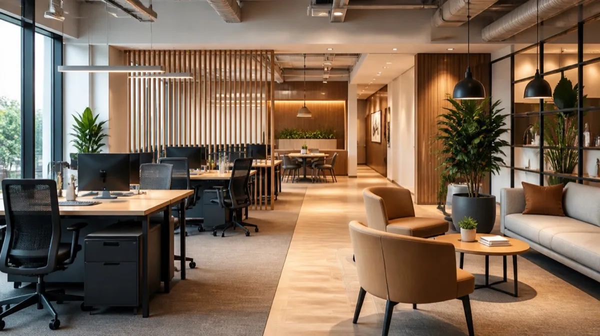 Contract office task seating and workstations built for all-day shared use