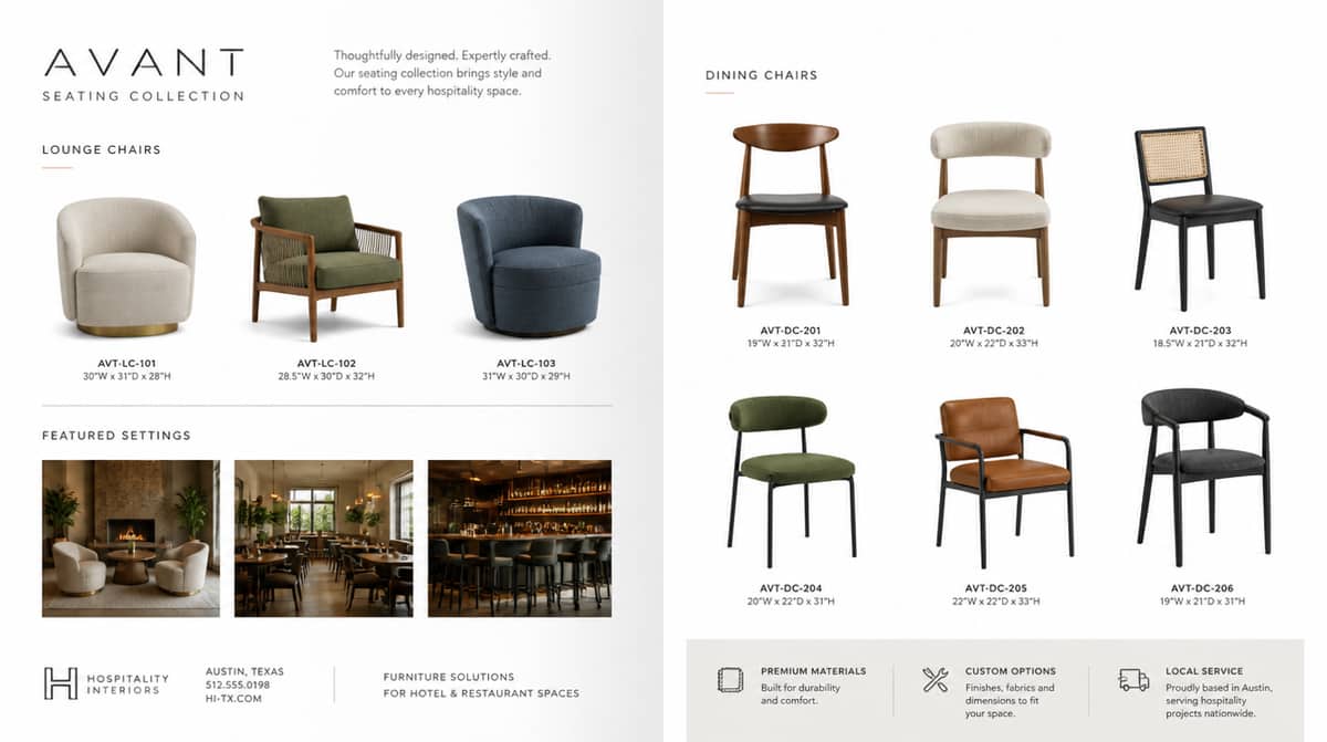 Durable dining seating for a Provo restaurant or coffee bar showing reinforced commercial upholstery
