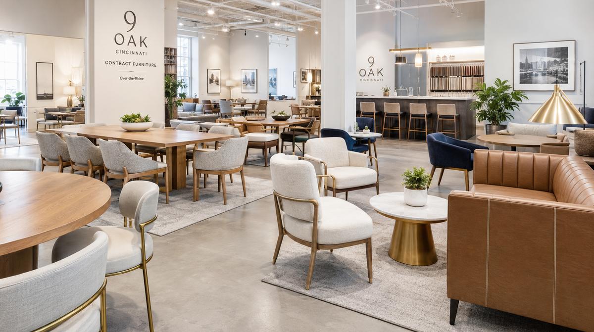 Contract-grade lounge seating suited to a Little Rock hotel lobby