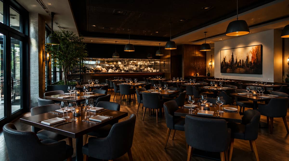 Aluminum patio-rated cafe chairs staged for restaurant delivery