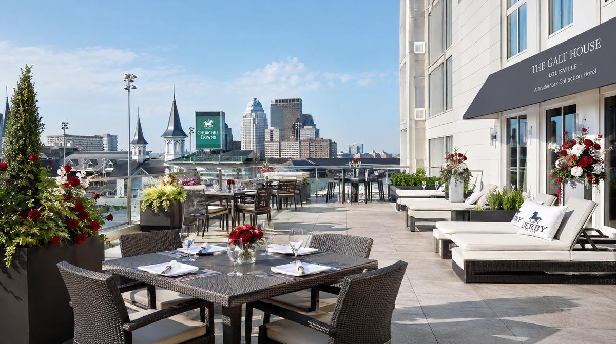 Lexington commercial patio furniture showing powder-coated aluminum frames with UV-stabilized finish rated for Kentucky's humidity and seasonal freeze events