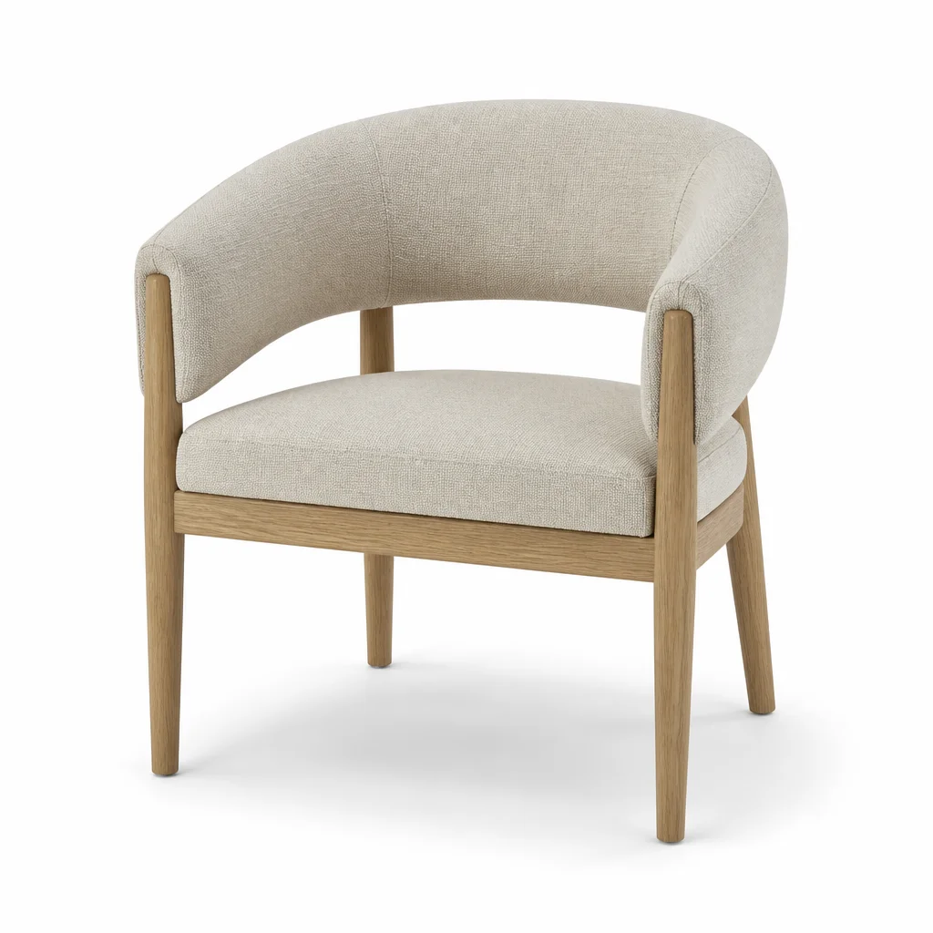 Ivory Crest Armchair, view 1