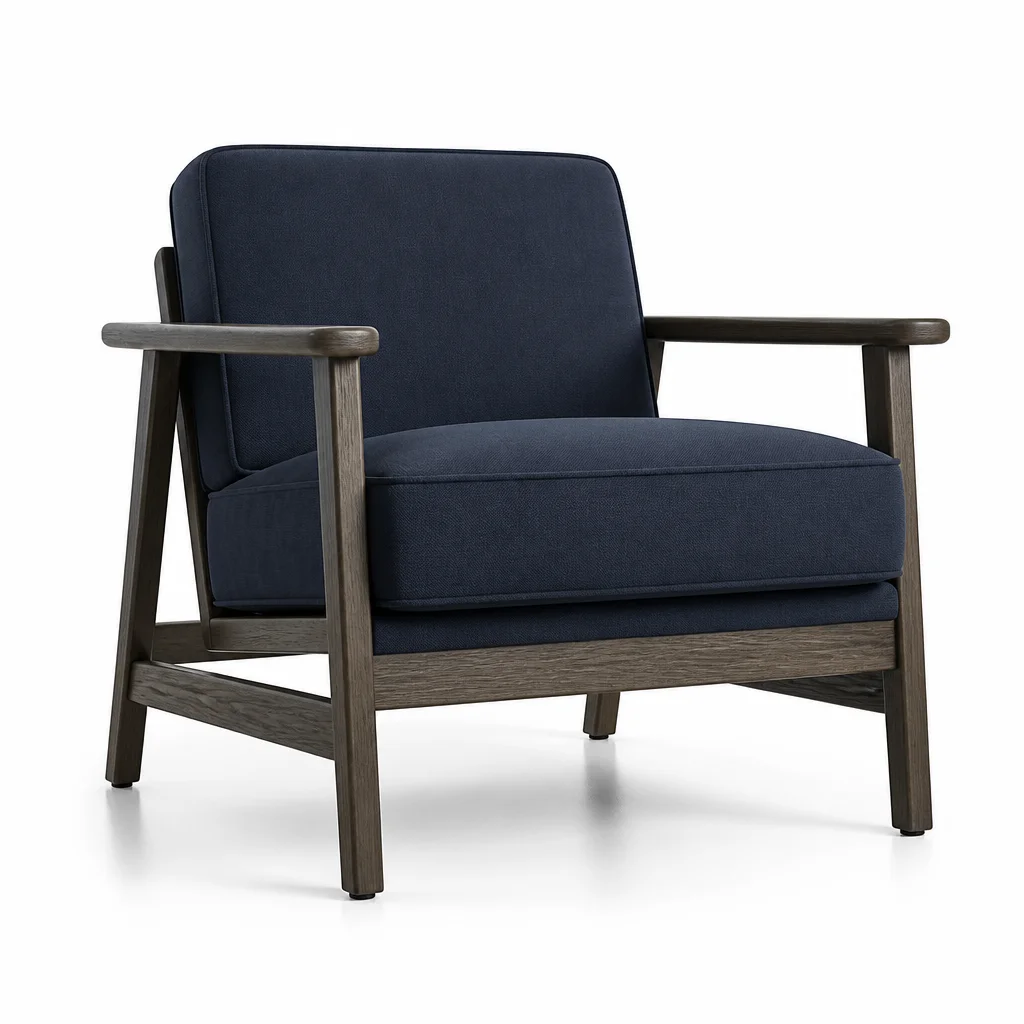Indigo Crest Armchair, view 1