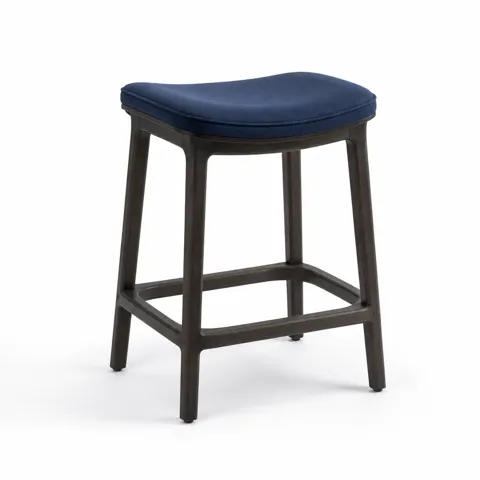 Indigo Crest Counter Stool