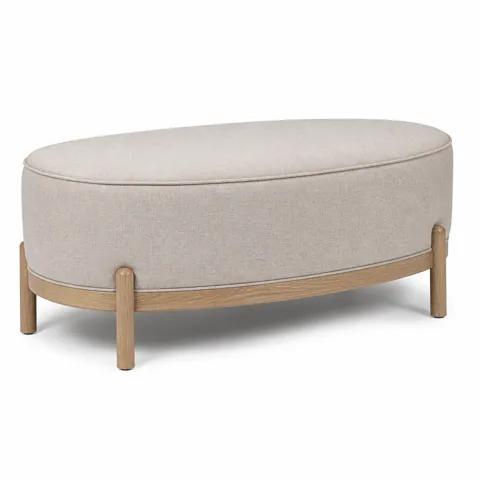 Ivory Arc Ottoman