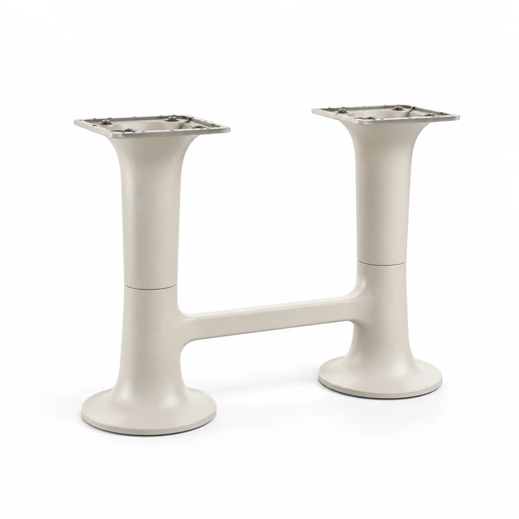 Ivory Point Table Base, view 1
