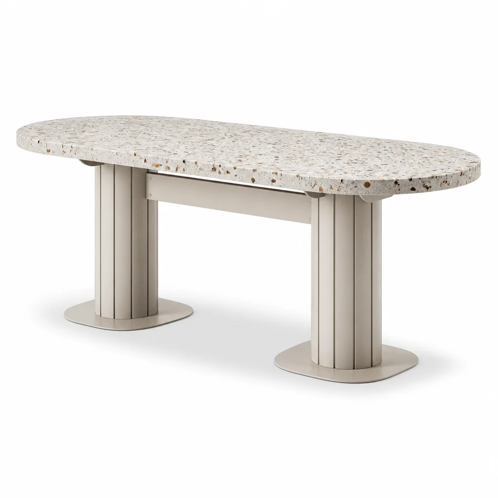 Ivory Arc Table, view 1