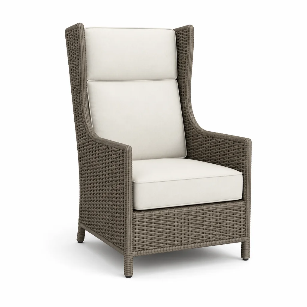 Ivory Wharf Outdoor Armchair, view 1
