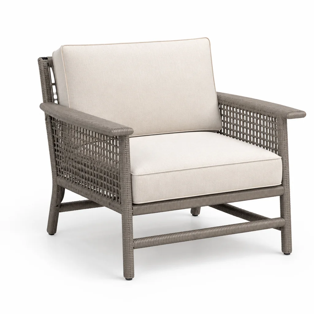 Ivory Yard Outdoor Armchair, view 1