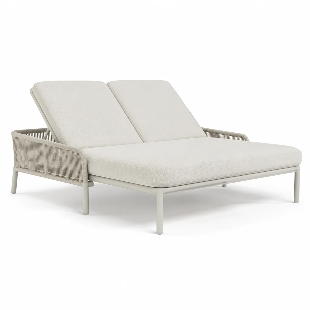 Ivory Dune Outdoor Chaise Lounge, view 1