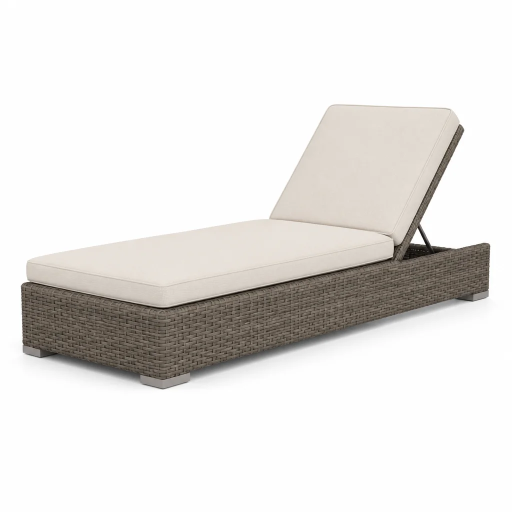Ivory Yard Outdoor Chaise Lounge, view 1