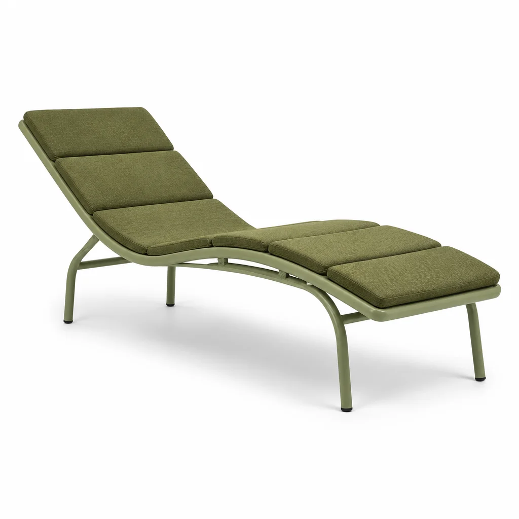 Sage Wave Outdoor Chaise Lounge, view 1