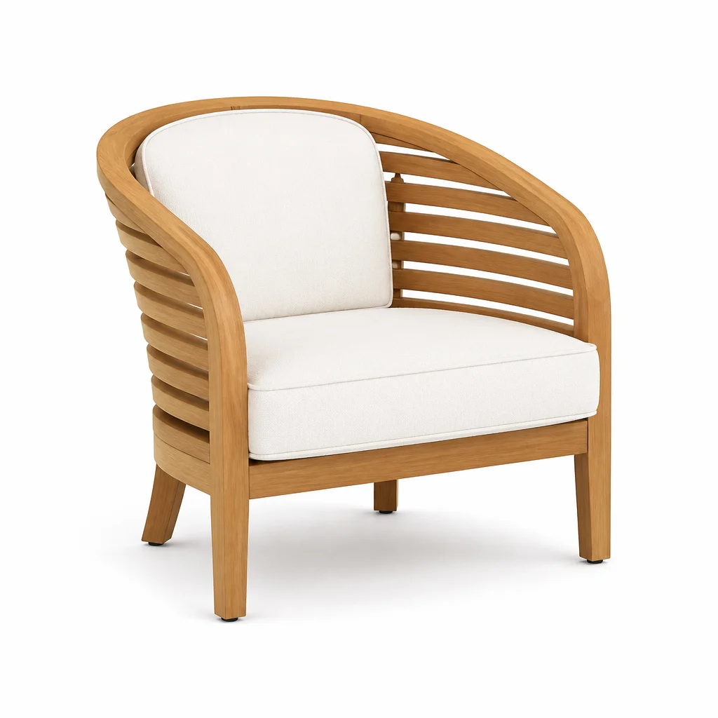 Ivory Bloom Outdoor Dining Chair, view 1