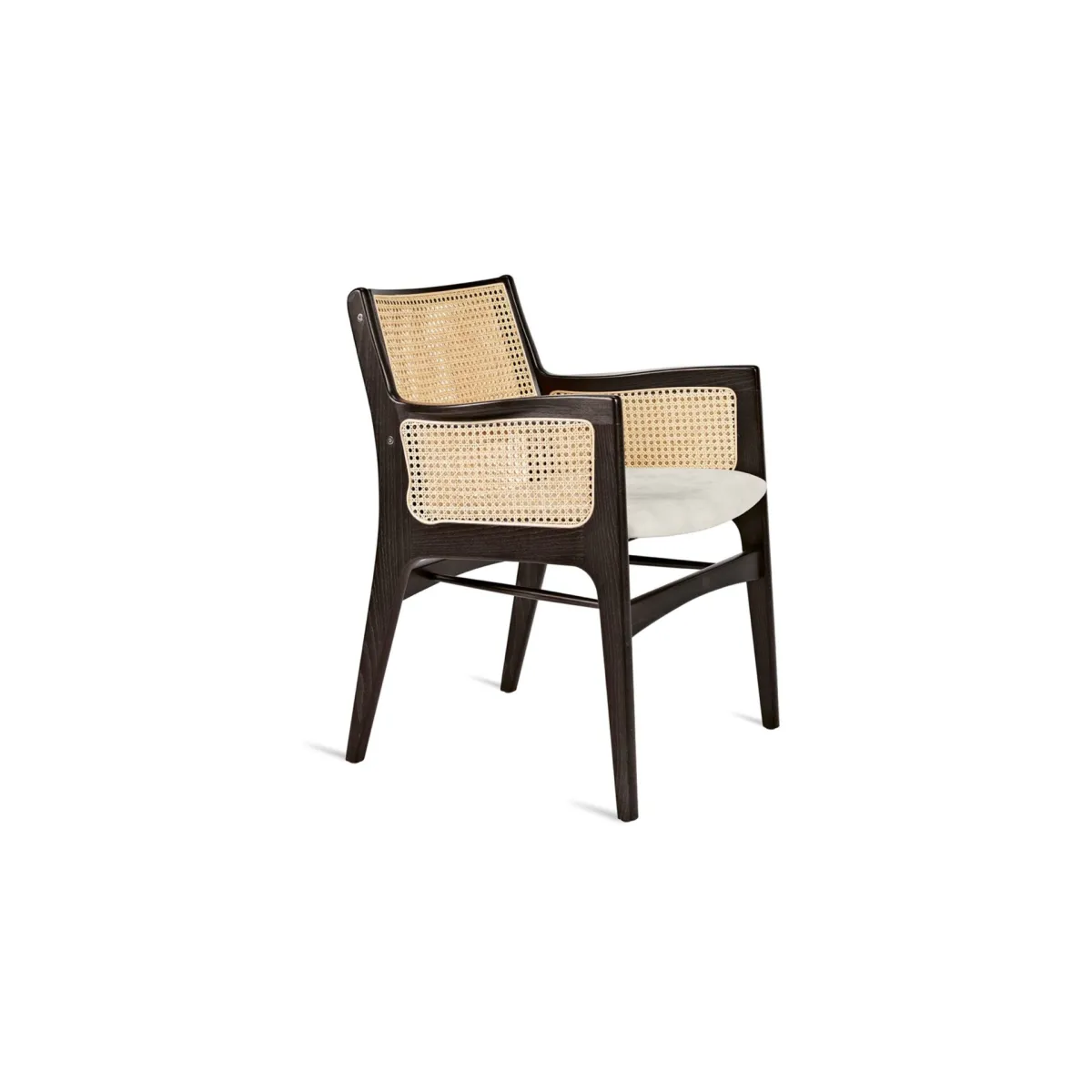 Moussy Armchair (Woven Back | Panel Arms)