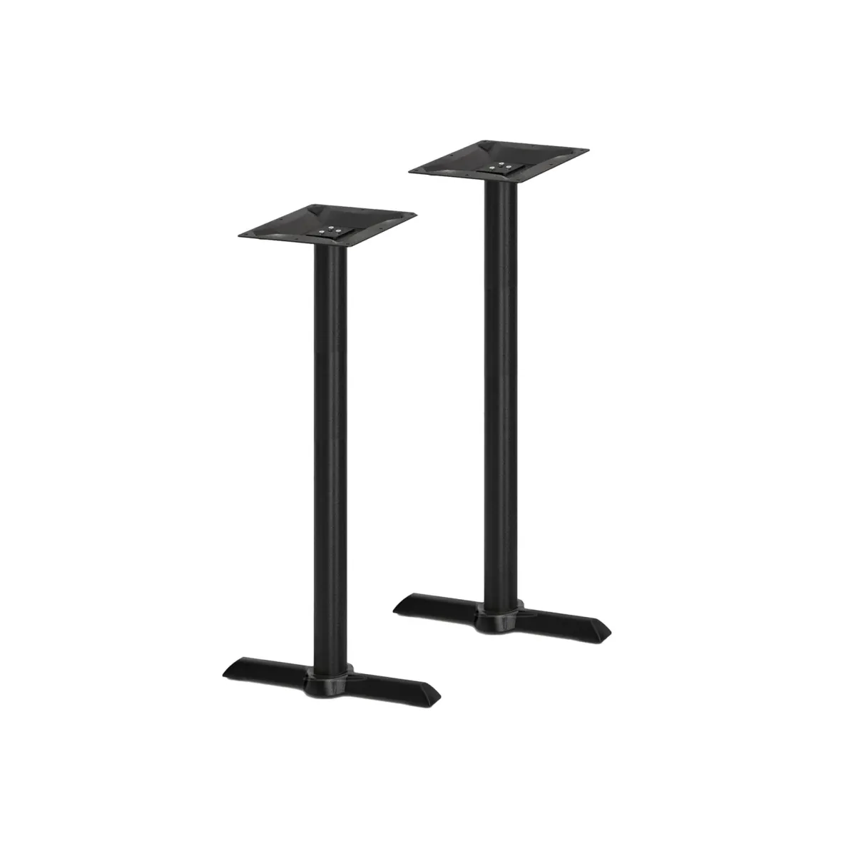 Cast Iron Black T-Base (Bar) – Set of Two