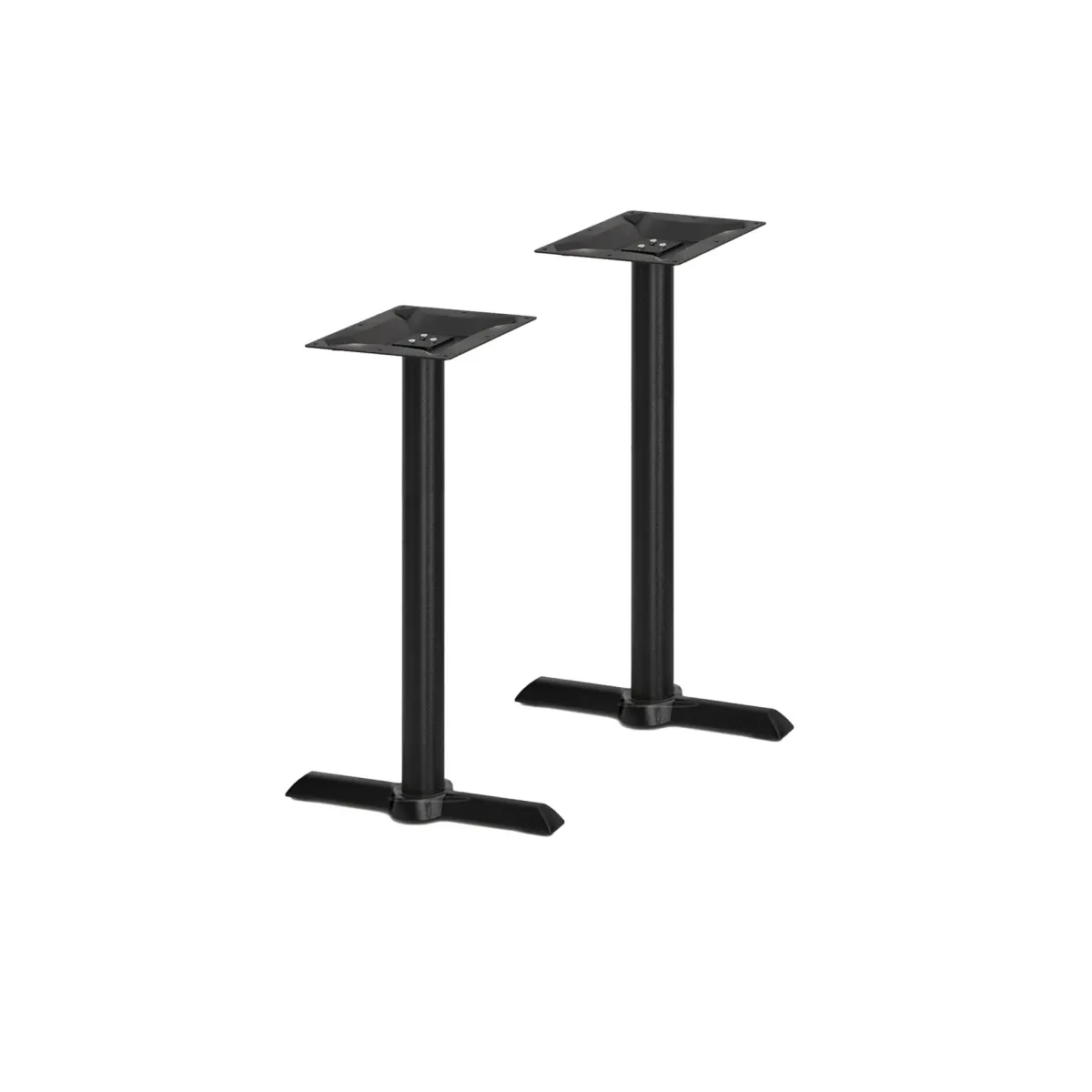 Cast Iron Black T-Base (Dining) – Set of Two, view 1