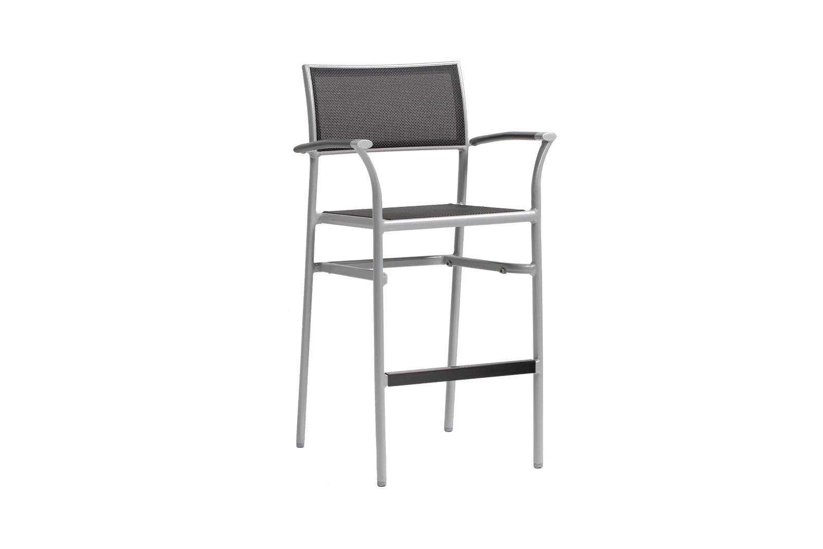 New Roma (Sling) Bar Chair w/Aluminum Arm (Stackable), view 1
