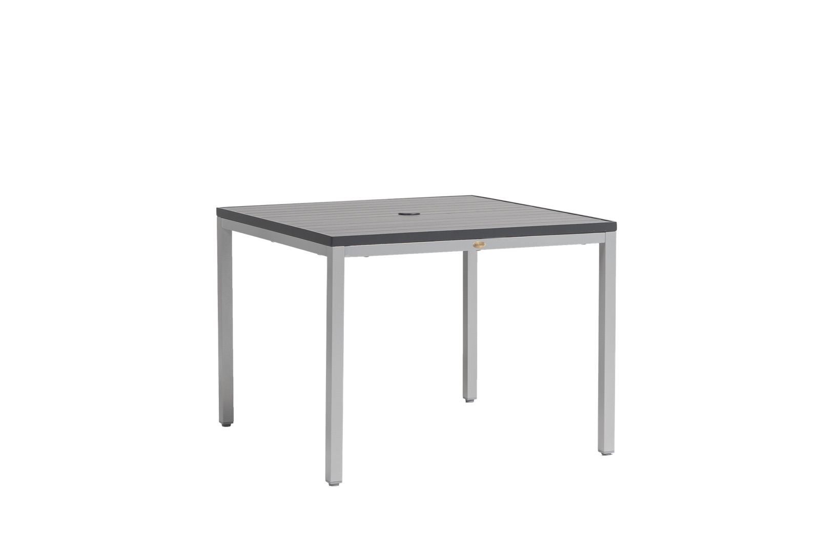 Zuni Square Dining Table w/Aluminium Top & Umbrella Hole, view 1