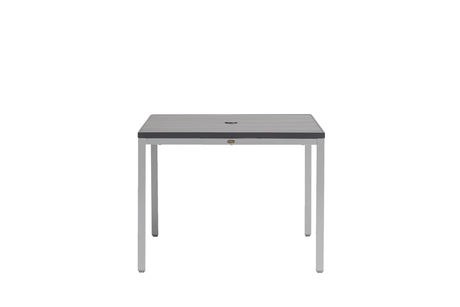 Zuni Square Dining Table w/Aluminium Top & Umbrella Hole thumbnail 2