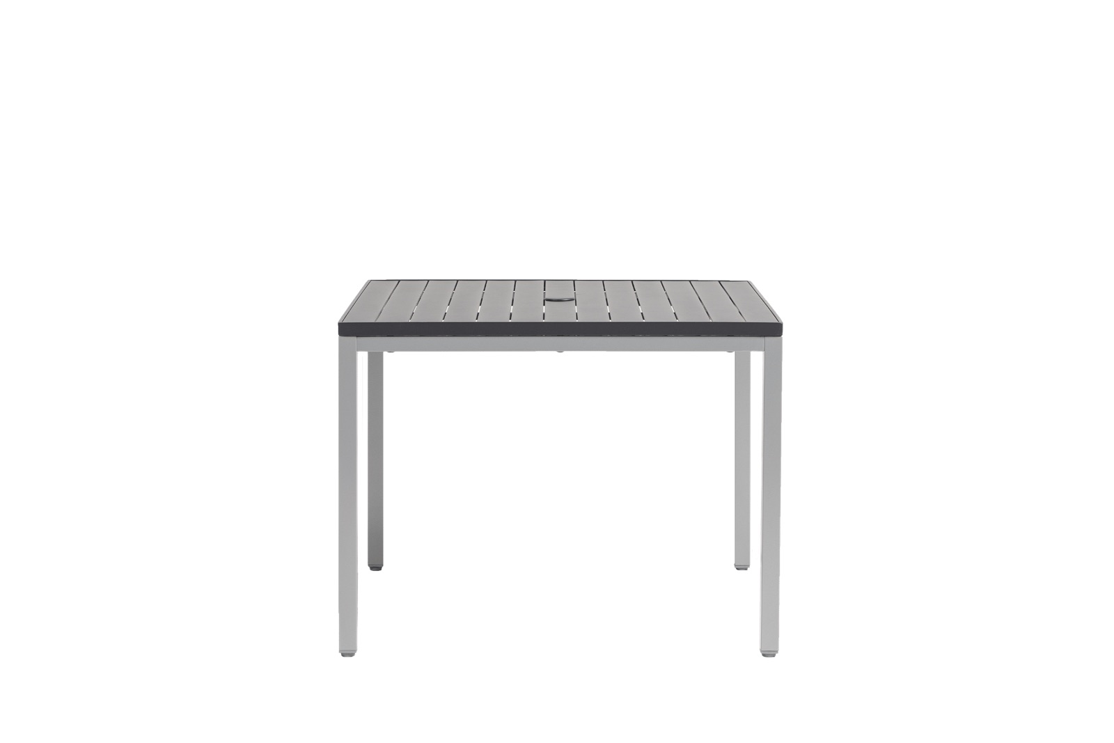 Zuni Square Dining Table w/Aluminium Top & Umbrella Hole thumbnail 3