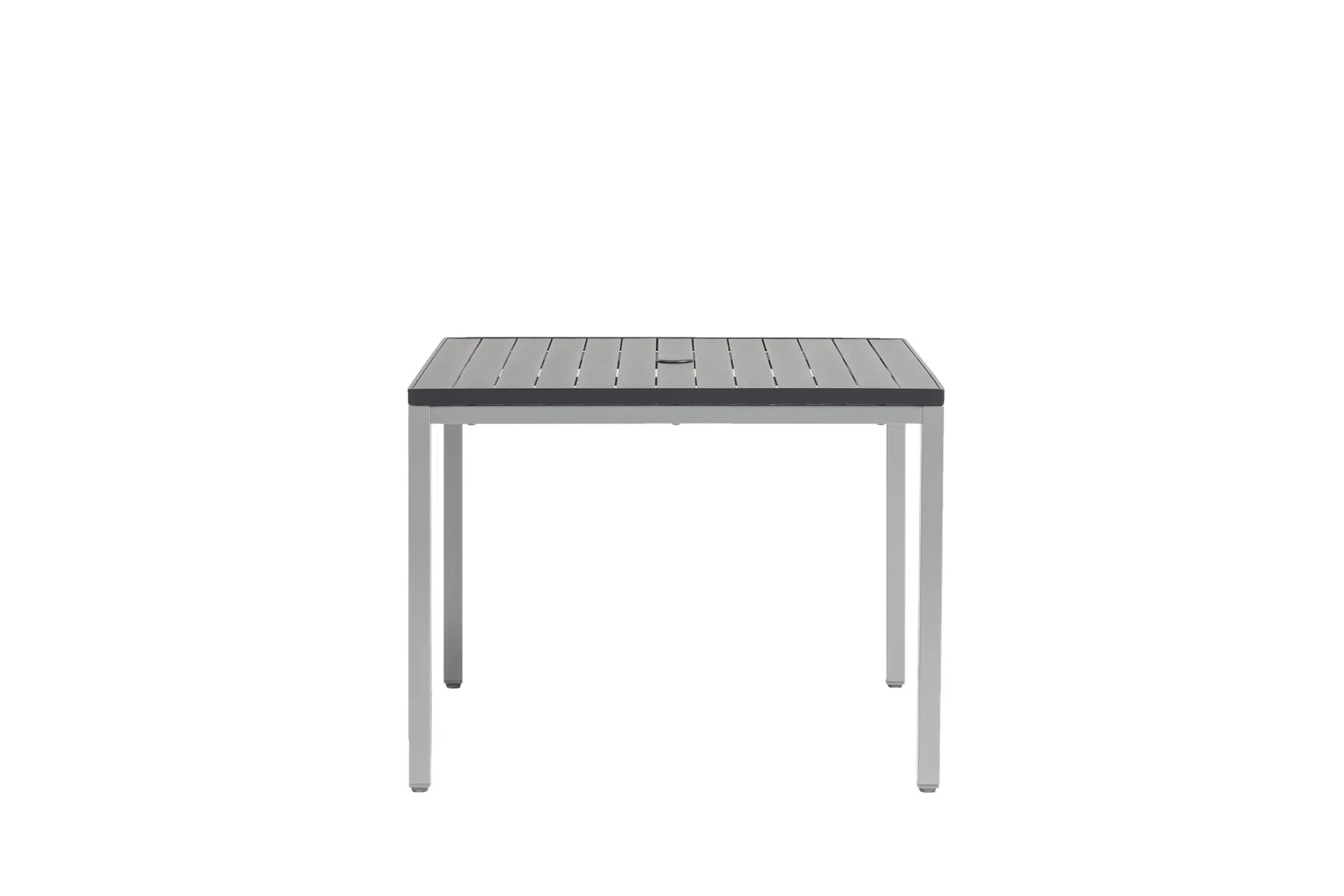 Zuni Square Dining Table w/Aluminium Top & Umbrella Hole thumbnail 3